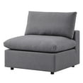 thumbnail image 5 of Modular Lounge Sectional Deep Sofa Set, Sunbrella, Grey Gray, Fabric, Modern Contemporary, Outdoor Patio Balcony Cafe Bistro Garden Furniture Hotel Hospitality, 5 of 10