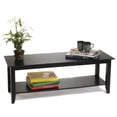 thumbnail image 1 of Convenience Concepts American Heritage Coffee Table with Shelf, Black, 1 of 2