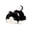 Black White Cat, variant on Cute Lying Down Puppy Plush Pillow, Soft Stuffed Animal for Bedroom Decor, Adorable Cartoon Pet Doll for Couch Bed, White Brown