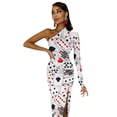 thumbnail image 5 of Playing Cards Half Dleeve Split Dress bandage dress luxury dress clothes for women, 5 of 6