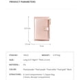 thumbnail image 3 of Leather Wallet for Women - Compact Multi-Card Holder with Coin Pocket, 3 of 5