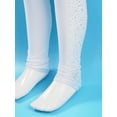 thumbnail image 6 of TSSOE Kids Girls Ice Skating Pants Gymnastic Workout Yoga Training Legging Dancing Costume White 14, 6 of 7