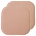 thumbnail image 2 of Honeycomb Memory Foam Chair Cushion Pad 16" x 16" Non-Slip Back 2 Pack Blush, 2 of 7