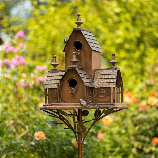 Zaer ZR205458 Multi-Home Colorado Birdhouse, Copper - Large