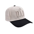 thumbnail image 3 of Helii Matching Hats for Couples Mom and Dad Hats Set of 2, Embroidered Two Tone Cotton Blend Baseball Cap, His Hers Adjustable Snapback Trucker Hat for Parents Gift Beige,One Size, 3 of 6