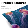 thumbnail image 2 of Jellyfish Velvet Throw Pillow Covers Set of 2 with Unique Patterns in Sizes 16x16, 18x18, and 20x20 Inches for Chair Pillow, 2 of 6