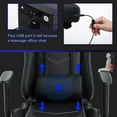 thumbnail image 3 of BestOffice Ergonomic Gaming Chair, Lumbar Support, Rolling Swivel for Men, Women(Black), 3 of 7