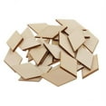 thumbnail image 1 of GUOOL 2 Unfinished Rhombus Shapes Sign Plaque Craft 30pcs 40x20mm 3 Pcs, 1 of 9