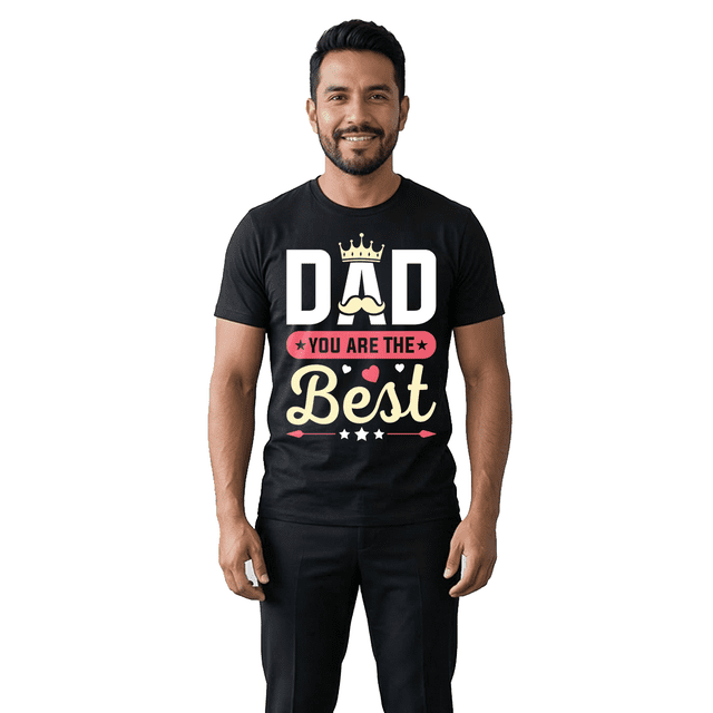 Playera Camiseta Para Papá Diseño Original - Corte Unisex Casual Regalo Día Padre Eres El Mejor Corona Rey