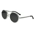 thumbnail image 3 of SUNVOES Men Round Black Sunglasses with Case UV400 Protection Lenses, 3 of 10