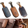 thumbnail image 3 of Car Keypack Keychain Key Fob Cover For Kia Ev6 For Seltos K5 For Sorento For Mq4 7 Buttons Keyring Holder Brown Blue Black, 3 of 3