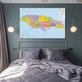 thumbnail image 3 of Jamaica Map Posters Wall Art Poster Scroll Canvas Painting Picture Living Room Decor Home 16x24inch(40x60cm), 3 of 6