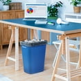 thumbnail image 2 of WBTER 10 Gallon Trash Can Blue Recycle Bin for Kitchen Bathroom Office Garbage Can Fits Under Desk Cabinet Sink, High Plastic Waste Basket 19.9" H x 15.7" W x 11.3" D, 2 of 9