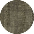 thumbnail image 1 of Ahgly Company Indoor Round Abstract Brown Modern Area Rugs, 4' Round, 1 of 4