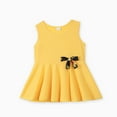 thumbnail image 4 of PatPat 2pcs Kid Girl Bowknot Design Sleeveless Tee and Floral Print Leggings Shorts Set, 4 of 6