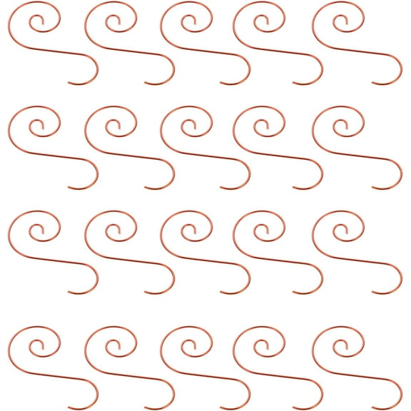 2 Packs Ornament Hooks Christmas Ornament Hangers Christmas Tree Hanger Baubles Ball Metal Hooks Xmas Decoration S Hooks Red