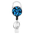 thumbnail image 1 of Butterfly Lanyard Clip Keychain Name Tag Holder Keyring Id Card Key Ring Cord Reel Retract Pull Key Chain Office Recoil Badge He Qiyong unisex, 1 of 2