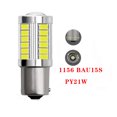 thumbnail image 3 of Bombilla LED de freno trasero y antiniebla para estacionamiento, luces de señal de giro DRL, lámparas de marcha atrás, 2/4/8 piezas PY21W Ba15s 1156 Bay15d 1157, 12V 33SMD 7000K, blanco, 3 of 6
