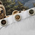 thumbnail image 4 of Homewish Wildlife Bear Curtains Pack of 2 (42x84 Each) for Kids Teens,Jungle Animal Curtains Blackout,Green Blue Brown Bedroom Curtains,Super Cozy Room Decor, 4 of 6