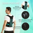 thumbnail image 3 of Teeuard Adjustable Posture Corrector for Men&Women-Lumbar, Pain Relief Back Brace-Black Medium, 3 of 9