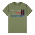 thumbnail image 2 of 9/11 Memorial Shirt We Will Never Forget T-Shirt September 11 Remembrance World Trade Center Twin Towers First Responder, 2 of 4