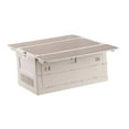 thumbnail image 1 of Almencla Camping Folding Storage Box Foldable Stackable Crate for Picnic Car Basement Grey White, 1 of 8