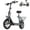 Grey-350W-12.5Miles, variant on NANROBOT Electric Scooter with Seat for Adults 560W Peak Motor 12.5 Miles Range 20MPH Powered Motor Scooters Foldable Adult Electric Scooter for Commuting with Basket & Shock,for Pets & Cargo Black