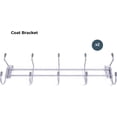 thumbnail image 4 of Crownwall Heavy Duty Steel Coat Hooks Bracket with 10 Pegs, Compatible Slat Wall Storage Organizer, Slatwall Accessories Panels (2 Pack), 4 of 5