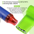 thumbnail image 5 of Unique Bargains Tube Plat de 60 mm 6 m Vert Pâle en PVC Thermorétractable, Enveloppes pour Batterie, Grosse Batterie, 5 of 5