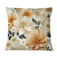 thumbnail image 2 of Designart "Citrus Beige Floral Geometry I" Floral Printed Throw Pillow, 2 of 5