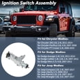 thumbnail image 2 of Cilindro de bloqueo de encendido Unique Bargains No.68054822AB/5057297AF para Jeep Wrangler 3.8L 3.6L 2007-2017 para Chrysler 200 2011-2014, 2 of 7