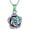Rainbow, variant on Rose Flower Cremation Urn Necklace for Ashes Stainless Steel Memorial Cremation Ash Jewelry Keepsake Pendant Necklace for Women Men