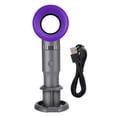 thumbnail image 2 of Fourth Generation Fan Mini Fan, Small Fan, Stylish Office Outdoor For Home For Travel Violet, 2 of 8