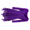 thumbnail image 3 of Vestido corto de empalme de encaje de talla grande para mujer Blusa de manga larga sexy Top informal de trabajo Methold AP1427-19B, 3 of 7
