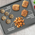 thumbnail image 6 of Premium Nonstick Baking Sheet Pans – Set of 3, Heavy-Gauge Carbon Steel, Warp, Dent, and Rust-Resistant – Gourmet Rimmed Half Cookie Sheet Trays, Non-Toxic for Exceptional Baking Performance, 6 of 6