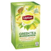 Lipton Green Tea, Honey Lemon Chamomile, Decaffeinated, Tea Bags 20 Count Box