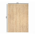 thumbnail image 2 of Farmhouse Rustic Jute Rug Handwoven Rectangular Braided Reversible Natural Area Carpet_3'X5', 2 of 5