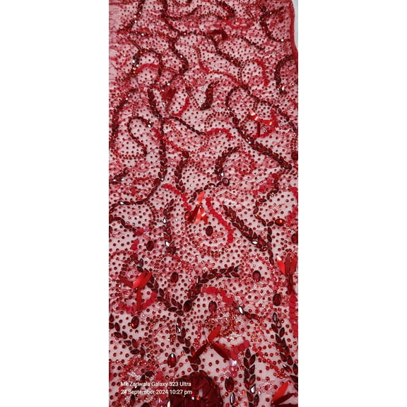 Luxury Lace: Hand-Beading Savoraski Stones for Prom Gowns and Occasional Wear