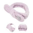thumbnail image 3 of Unique Bargains 1 Pc Fashion Plush Wide Side Letter Knotted Headwrap for Women 7.09"x1.97" Purple, 3 of 3