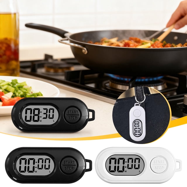 mtvxesu Outdoor Stopwatch Keyring with Lcd Display, Compact Digital Timer for Gym, Kitchen, and Playground, 1 Count