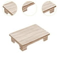 thumbnail image 6 of FashionCha Wood Low Coffee Table Elegant Minimalist Multipurpose Stool Plant Holder Balcony 40x28x10cm, 6 of 9