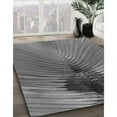 thumbnail image 2 of Ahgly Company Indoor Square Patterned Gunmetal Gray Area Rugs, 5' Square, 2 of 6