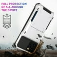 thumbnail image 2 of Card Holder Case for iPhone 12 Pro Max 6.7" 2021, Allytech Hard PC Back and Soft Silicone Rubber Inner Hybrid Anti-Scratch Shockproof Hidden Wallet Credit Card Storage Flip Back Cover, White, 2 of 7