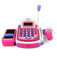 Pretend Play Electronic Cash Register Toy Realistic Actions and Sounds