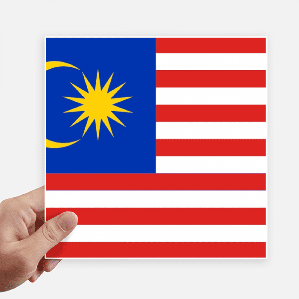Malaysia National Flag Asia Country Sticker Tags Wall Picture Laptop