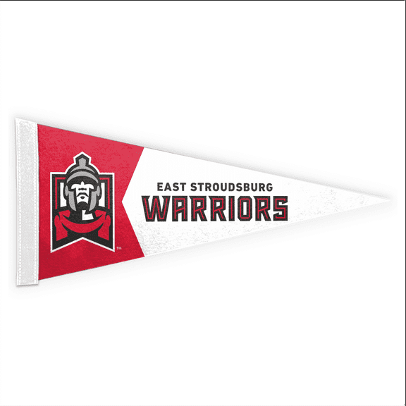 AGAS NCAA East Stroudsburg Warriors Pennant Mini, 9 x 24 Inches Felt Wall Décor Pennant for Home/Bed Room/Man Cave Décor