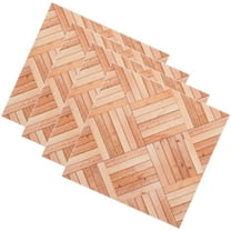 HONMEET Dollhouse Decor Dollhouse Miniature Floorboards Multi PVC 4Pcs