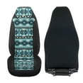 thumbnail image 4 of Uorisanigo Front Car Seat Covers 2pcs/Set Blue Nation Aztec High Back Bucket Seat Cover Stretchy Plush Auto Seats Covers Car Seats Protectors for Most Cars, Trucks, SUVs, Vans, 4 of 7