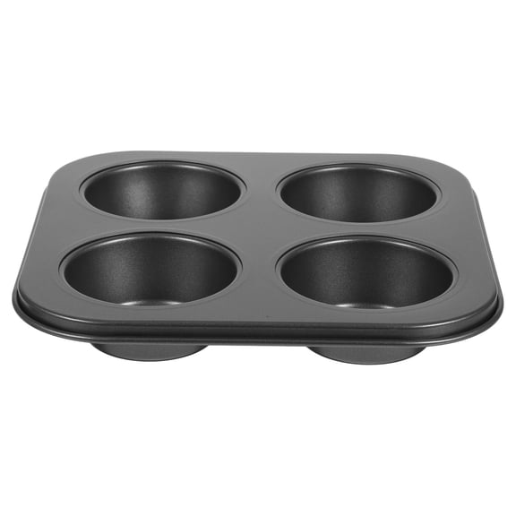 BESTOYARD Non-Stick Black Muffin Baking Tray Carbon Steel for Home and Shops