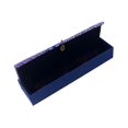 thumbnail image 4 of Caja de joyería, caja de almacenamiento de joyería, acolchado interior suave, caja de almacenamiento de joyería, organizador de joyería para pendiente azul, 4 of 10
